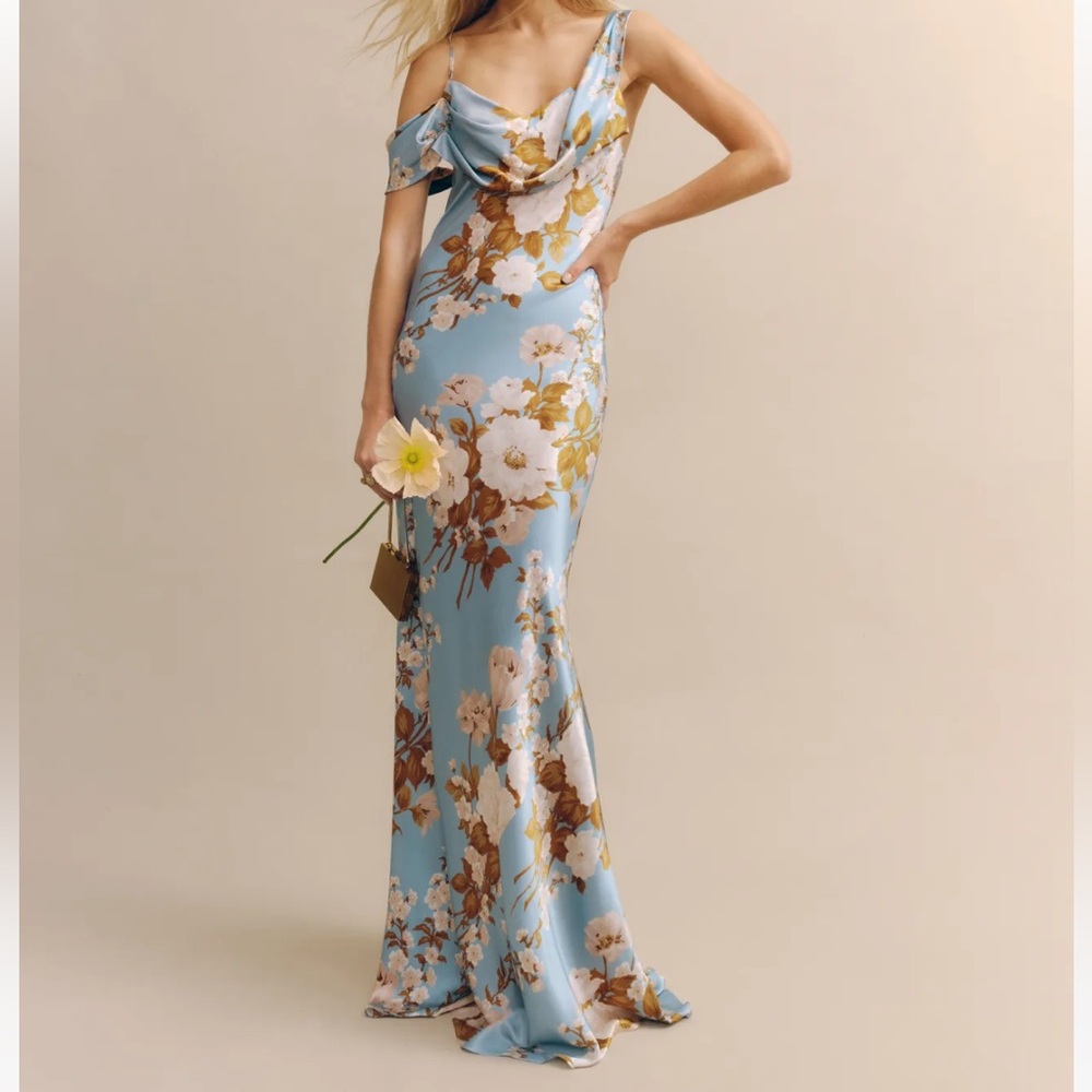Reformation Rhonda Silk Dress